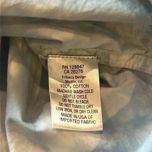 Nili Lotan - NWOT - crinkle blue tie dye relaxed fit tunic shirt. - Picture 9 of 10